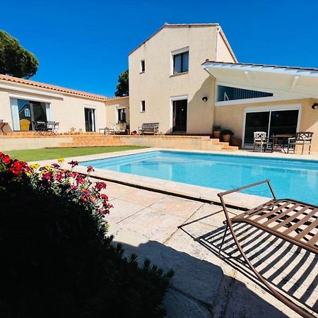 Annexe Des Pins - Studio Gite Avec Piscine & Climatisation Villeneuve-les-Beziers Ngoại thất bức ảnh