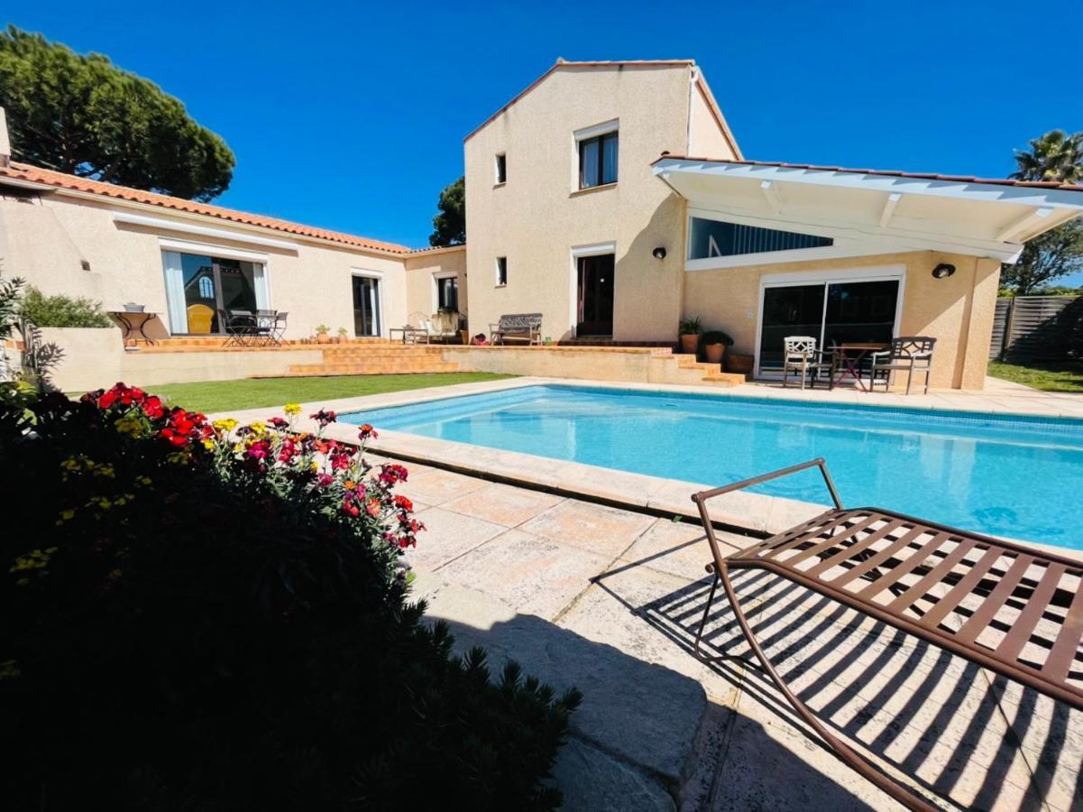 Annexe Des Pins - Studio Gite Avec Piscine & Climatisation Villeneuve-les-Beziers Ngoại thất bức ảnh
